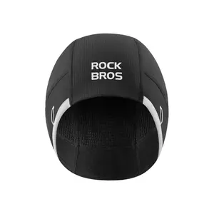 ROCKBROS Winter Cycling Cap Windproof Thermal Black - Warm Fleece Interior, Full Ear Coverage, Lightweight & Helmet-Friendly, Reflective Safety Details