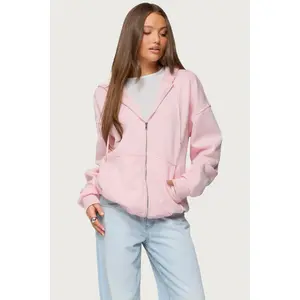 Rocia Oversized Zip Up Hoodie