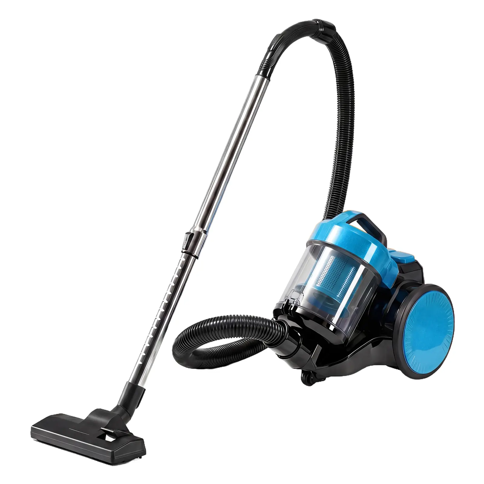 Portable Household Vacuum Cleaner with Automatic Cord Rewind, Bagless Design, Washable HEPA Filter, 16KPa High Suction Power, 1.8L Large Dust Cup, 360° Swivel Wheels, Lightweight 9 lbs, 3-in-1 Accessories for Hard Floor Carpet Sofa
