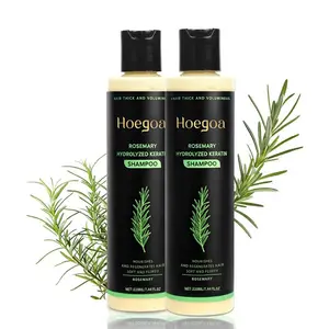 Rosemary Shampoo with Hydrolyzed Keratin Promotes Hair Growth Controls Oil Dandruff Soothes Scalp Irritation Restores Shine, Big 220ml