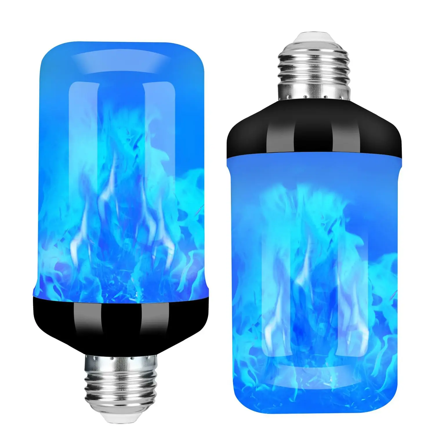 LED Flame Light Bulb with Inverted Effect, E27 Base Flashing Lamp for Halloween Christmas Outdoor Indoor Home Decoration, Decorative Lights, Glowing Led Lights