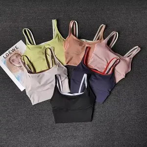Women Breathable Sports Bra Shockproof Fitness Tops Push Up Gym Crop Top Brassiere Sport Bras Gym Workout Top Seamless Yoga Bra SpringStatements