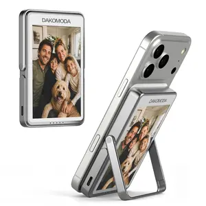【Fatherr's Day Gift】 Mid Year Deals! Restock. Deals for You. 5000mAh E-Ink Magnetic Power Bank w/ Custom Photo Screen, Fast Wireless Charging, MagSafe for iPhone & Android. Great for Travel Bluetooth Battery Pack