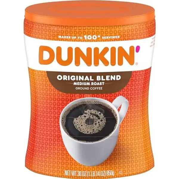 Dunkin' Original Blend Medium Roast Ground Coffee, 30 Ounce Dunkin' Original Blend Medium Roast Ground Coffee, 30 Ounce