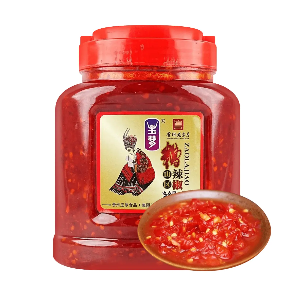 YUMENG Guizhou Specialty Fermented Chili Sauce, 850g - Authentic Mountain Chili Paste, Rich Aroma, Premium Flavor