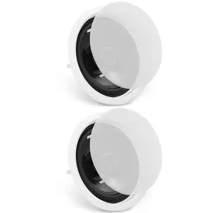 VEVOR 2 PCs 6.5'' Bluetooth in Ceiling Speakers, 150W, Flush Mount Ceiling & in-Wall Speaker System with 8ΩImpedance 89dB Sensitivity, for Home Kitchen Living Room Bedroom or Covered Outdoor Porches Audio Smartphone