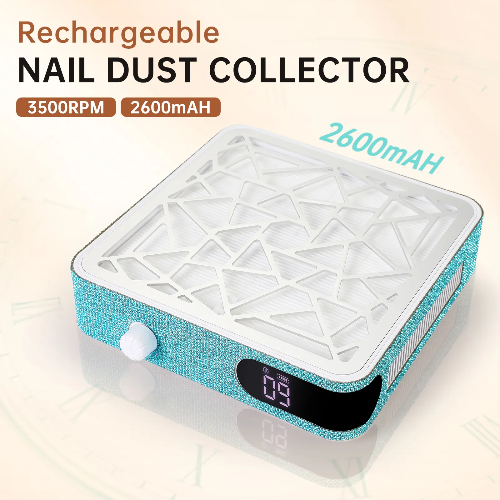 Nail Dust Collector, Rechargeable Dust Collector Nail Tech