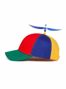 Adult Rainbow Propeller Hat - Unisex Adjustable Funny Helicopter Style Party Cap for Holiday, Costume & Dress Up