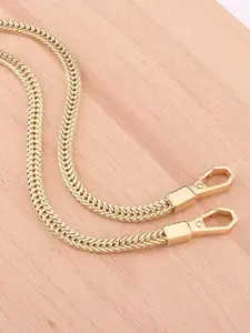 Metal Bag Strap Replacement, Casual Plain Design, Durable Material Shoulder Purse Chain Accessory, 47.2in Snake Bone Chain, All Seasons Use, Purse Shoulder Straps