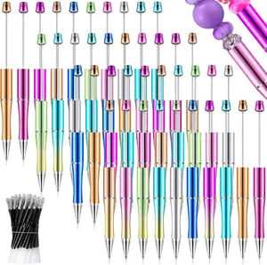 10/20DIY ballpoint pens, plastic ballpoint pen bulk kits,DIY gift making for children, student offices, school supplies, for craft office supplies for  bracelet ballpoint pen ball pen beadable pen Ballpen Set Ballpen Set