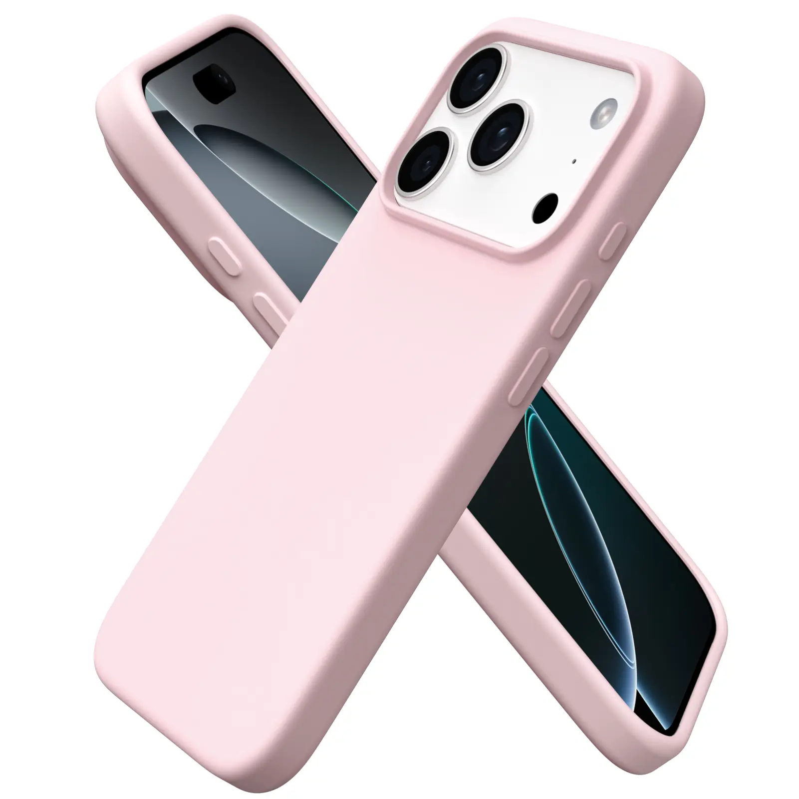ORNARTO Silicone Case for iphone 17 series, Full-Body Protection for Smartphones, Silky-Soft Touch Cellphone Casing, Shockproof Cover