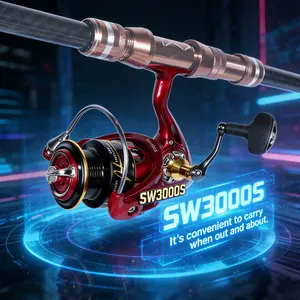 [SW]Professional Seamless Rotor Spinning Reel - 6.2:1 High Speed, 17LB Carbon Fiber Drag with 7+1BB Ball Bearings & Metal Handle, Saltwater Resistant Long Cast Design