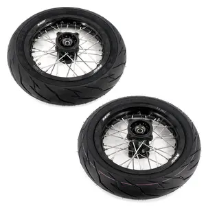 KKE 1.85*12'' & 2.15*12'' E-Bike Mini Wheels Kit with Tires Fit For Rawrr Mantis Mini 2024, Mini R/R17 2025-2026 Black