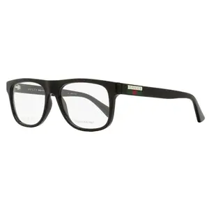 Gucci Flat Browline Eyeglasses GG1117O 001 Black 56mm