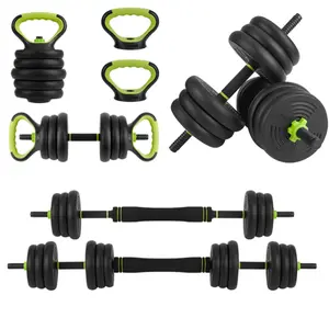 Gaomon 66 LBS Adjustable Dumbbells Set with Iron Grip, 4-in-1 Convertible to Barbell, Kettlebell and Push-up Tool for Home Gym