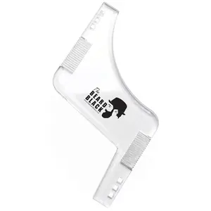 Shaping Tool & Neckline Shaper – Professional Trim Guide & Stencil with Inbuilt Comb – Perfect Line Up & Edging Template for Men – Use with Trimmer or Razor