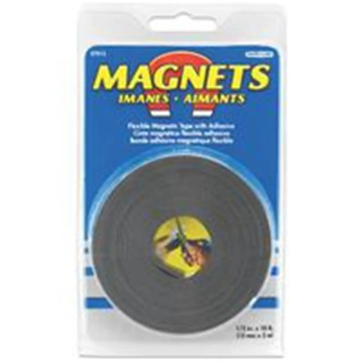 Master Magnetics Adhesive Backed Flexible Magnetic Tape, 1/2in x 10ft, Model 7012, Magnetic Adhesive Tape Option, Adhesive Backed Magnetic Adhesive Tape, Flexible Adhesive Magnetic Adhesive Tape