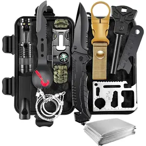 Survival Kit for Men & Emergency Backpack - 11-in-1 Emergency Survival Gear for Camping, Hiking, Backpacking| Earthquake Preparedness, Outdoor Essentials