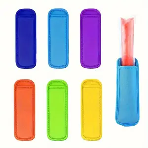 3/6pcs/set Kitchen Popsicle Holder Bags Popsicle Sleeves Ice Pop Sleeves Reusable Ice Freezer Protective Cover Ice Cream Holder