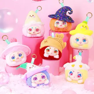 Kimmon Hat-Shape Bubble Theme Surprise Collectible Box - Soft Plush Accessories, Keychain Set, Bag Charm Figurine, Gift for Girls