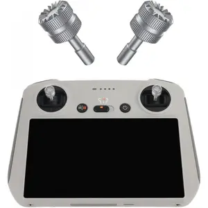 Accessories for DJI Mini 4 Pro, Mavic 3 Classic, Mini 3, Air 3 - RC and RC 2 Remote Controller Thumb Rocker Sticks Replacement, Silver