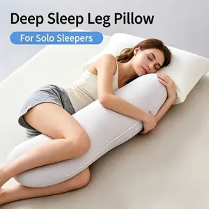1pc Cooling Deep Sleep Leg Pillow, Long Seahorse Side Sleeper Pillow for Adults, Women, Maternity & Pregnant Women, Detachable Washable Breathable Support Pillow, Designed for Solo & Side Sleepers