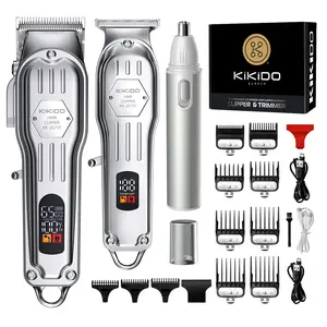 【Father's Day Gift】KIKIDO Men's Electric Genital Shaver, Nose Hair Trimmer, Universal Genital Razor for Men and Women, Wet/Dry Body Shaver, Professional Hair Trimming Clippers, Cordless Hair Duster, Rechargeable Beard Trimmer