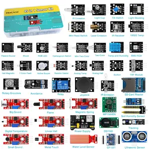 45-in-1 Sensor Module Starter Kit, Sensor Module Learning Set Better than Arduino's 37-in-1 Sensor Kit，Suitable for Arduino enthusiasts and beginners.