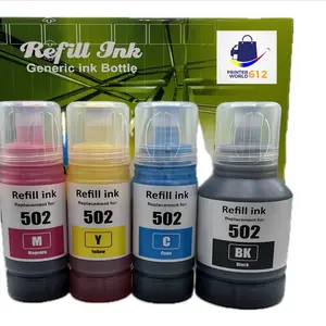 Epson 502 Ink Combo Pack for EcoTank Printer Model ET-2850 ET-3830 ET-3850 ET-2760 ET-3760 ET-15000 New Sealed Refill Ink Bottles