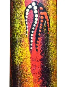 Terre Handmade Didgeridoo Eucalyptus 59" length Painted