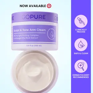 GOPURE Sculpt & Tone Arm Cream with 7% ProTight Firming Complex & Ashwagandha Root Extract Daily Hydrating Moisturizer for Loose Skin Repair
