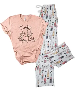 Wine Bottle Pajama Set