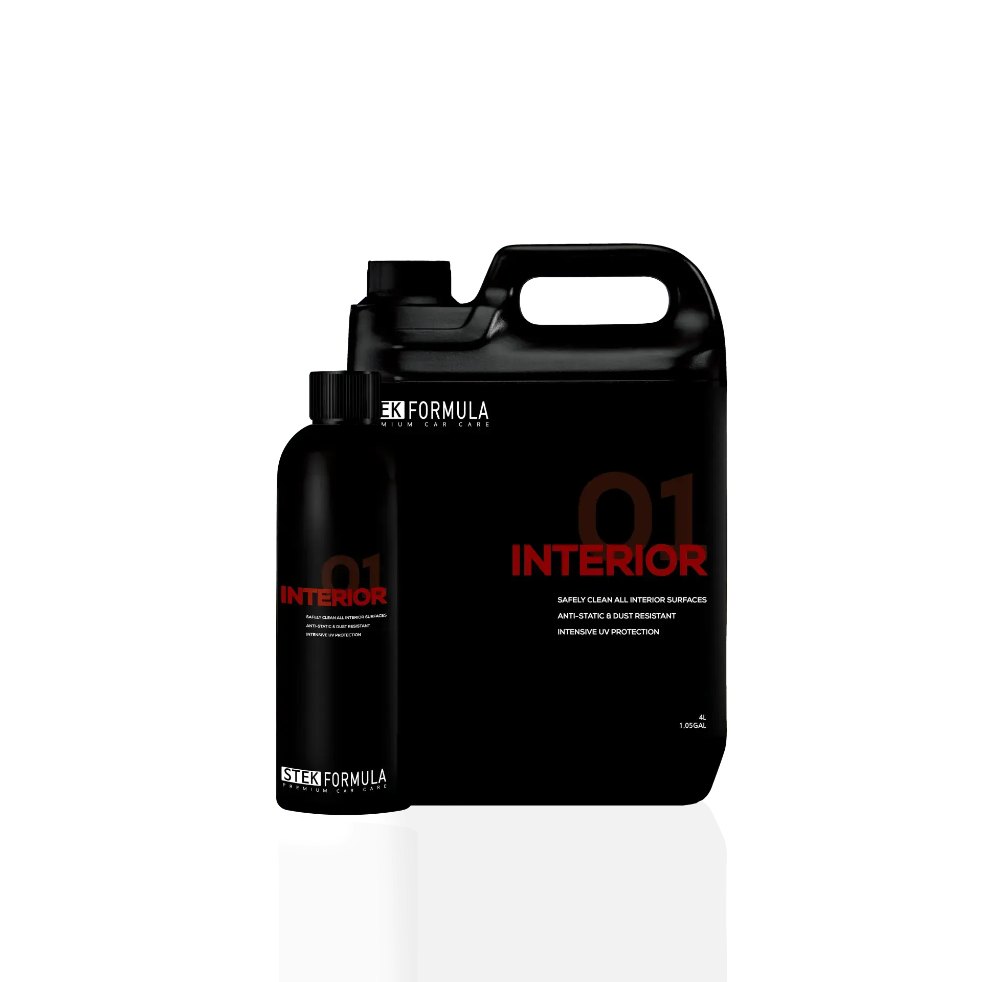 STEK Formula 01 Eco-Friendly Car Interior Detailer - 500ml Surface Cleaner for All Interiors, Anti-Static, Dust-Resistant, Intensive UV Protection, Prevents Cracking, Safely Cleans to Maintain OEM Finish