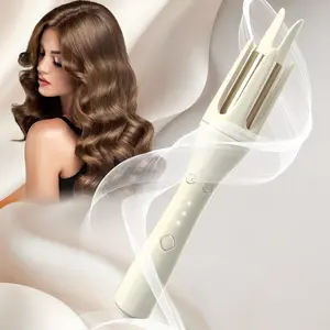 Automatic Curling Iron 1.25 inch Hair Curler Lazy Curling Tool, Fast Heating, Auto Shut-Off, Anti-Scald, Electric Rotating Curling Wand for Women