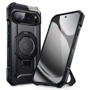 SUPCASE Unicorn Beetle Grip Case for Google Pixel 10 Pro XL with Stand Compatible with MagSafe Military-Grade Protection Heavy Duty Magnetic Phone Case for Pixel 10 Pro XL 2025 1500g Magnet Strength 2.0mm Raised Edges Drop-Resistant 15FT