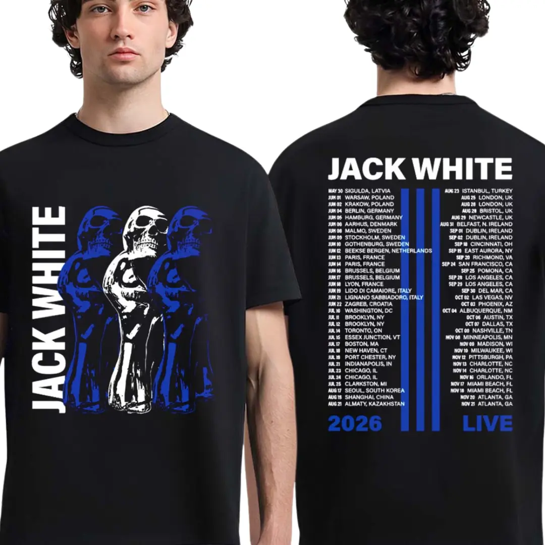 Comfort Colors Jack White No Name Tour 2026 T-Shirt – Two-Sided Graphic Tee, Merch Frozen Charlotte T-Shirt Fan Gift, Shirt For Men