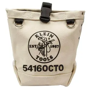 9.5 in. Bull-Pin and Canvas Bolt Tool Bag with Connection Points