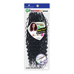 FreeTress Crochet Braids 3X Deep Curl Boho 12"