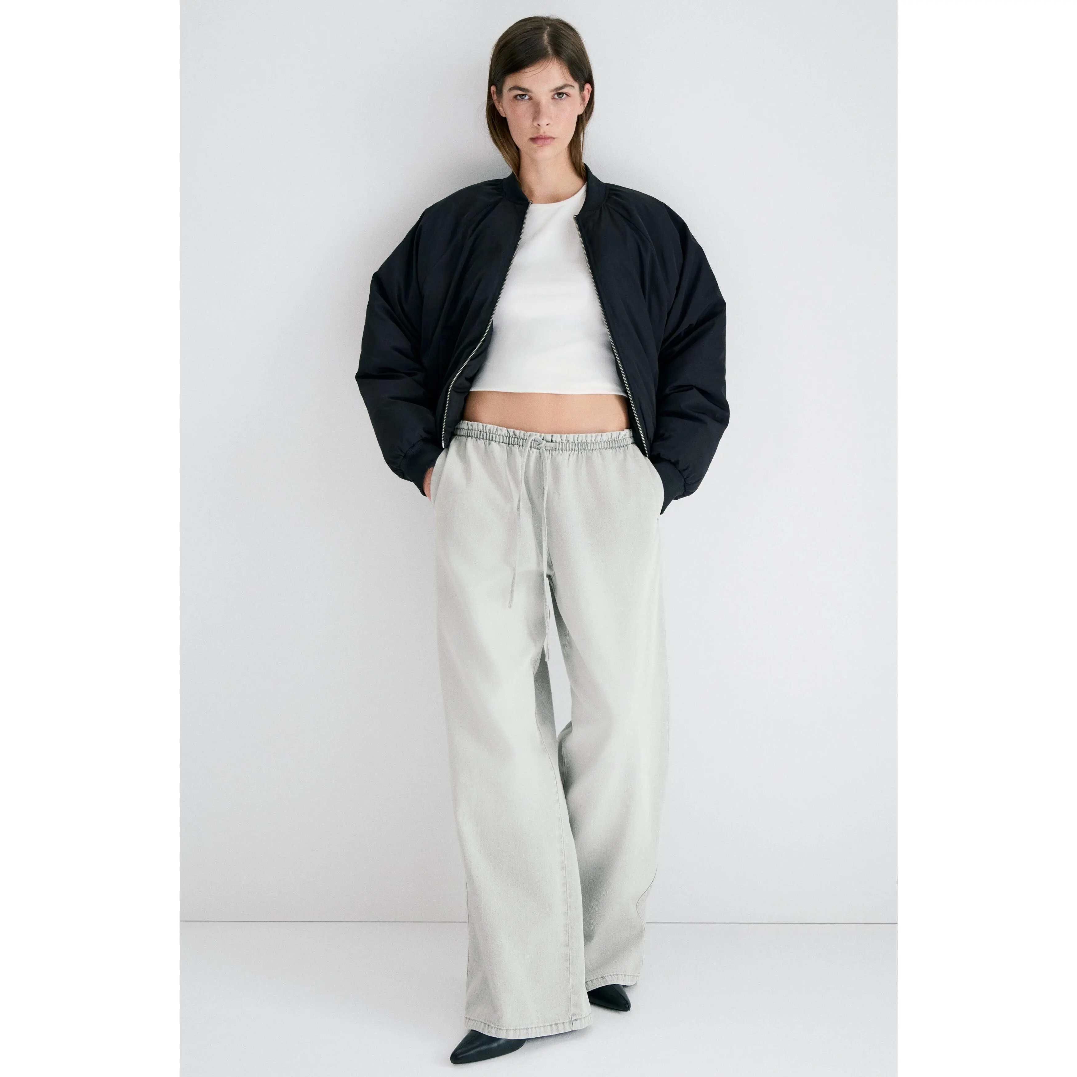 H&M Denim pull-on trousers
