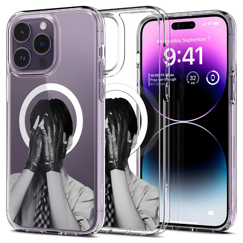 Retro-Style Phone Case — "We Are Back" Magnetic Protective Cover. Featuring a vintage black-and-white aesthetic and artistic boy band design, this K-Pop concert-themed merchandise is crafted exclusively for ARMY.Compatible with iPhone 11-17Pro Max Samsung