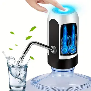 Rechargeable Water Bottle Pump, Portable Electric Water Bottle Dispenser, USB Rechargeable Dispenser for 2-5 Gal Bottled Water, Household Water Dispenser for Home, Outdoor & Camping Use