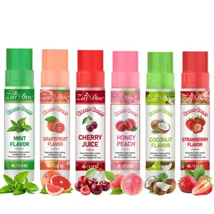 6-Flavor Nourishing Crystal Lip Balm Collection with Cherry & Assorted Fruit Notes for Lasting Hydration and Collectible Beauty Experience