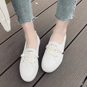 Women's White Slip-On Platform Sneakers |   Easy-Clean Casual Shoes - Lightweight Non-Slip Sole All-Season Daily/Office/Outing Fashion White Sneakers