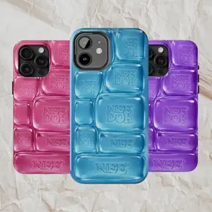 NeeDoh Cool Crush Ice Cube Phone Case, 2D Visual Printed Compatible with iPhone 11, 12, 13, 14, 15, 16, 17 – check our available sizes