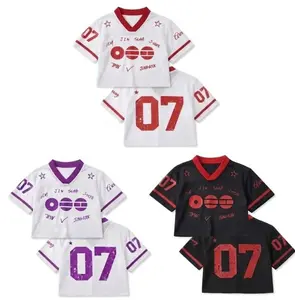 Arirang 2026 Crop Jersey for Women, Mesh Chicago World Tour Be Back Jersey for Girl