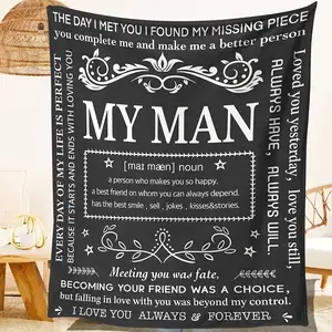 Valentine'S Day Gift For Him Anniversary Gift For Him, Gift For Boyfriend Husband, Husband Boyfriend Gift Blanket, Boyfriend Birthday Gift Idea, I Love You Gift For Him Very Suitable For Birthday, Anniversary, Christmas, Valentine'S Day