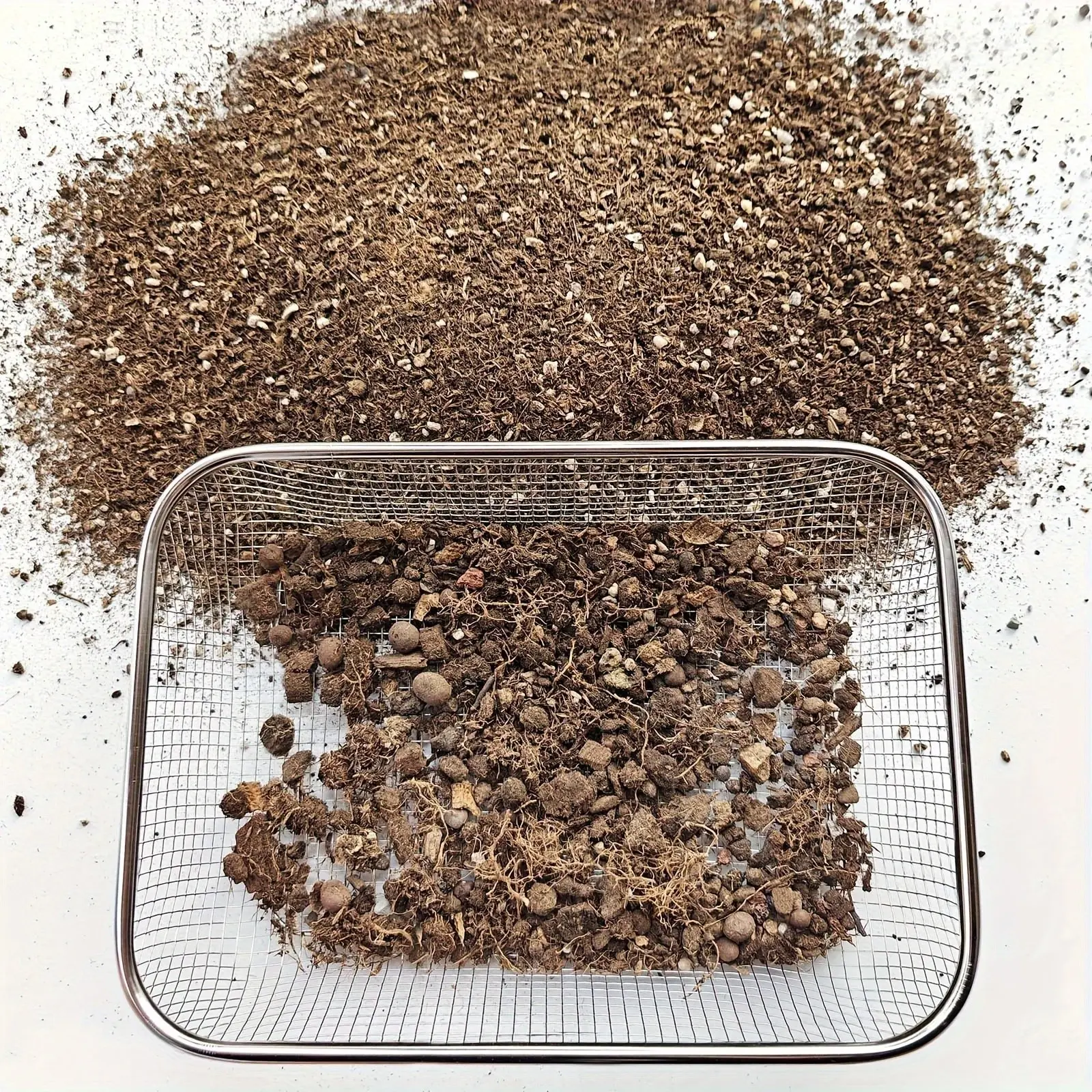1pc of Stainless Steel Soil Sieve for Gardens,Standard Gardening Tool Size,Ideal for Sifting Soil at Home, Filtering Soil for Succulents And Aquarium Substrates