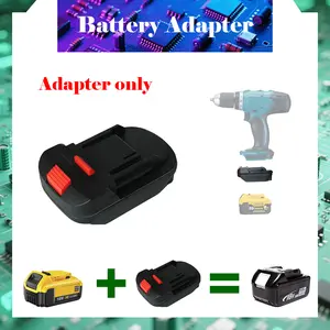 Battery Adapter for Dewalt 20V Li-Ion Batteries Convert to Makita 18V/20V Tools
