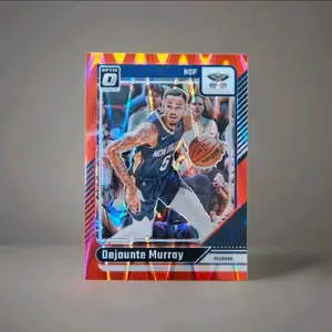 Dejounte Murray Optic Card - New Orleans Pelicans Basketball Player Trading Card - /149 Red Wave