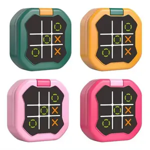 Electronic Tic Tac Toe Game, Infinite Digital Handheld Game with Tic Tac Toe Board, Compact & Lightweight Travel Toy Gifts for Kids and Adults, Brain Exercise